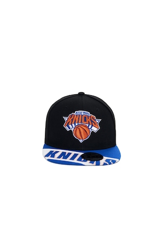 Berellini Knicks Hip-hop Şapka Özel Kolleksiyon Siyah - Mavi