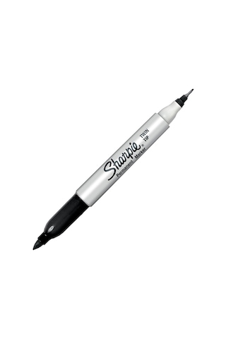 Sharpie Twin Çift Uçlu Permanent Markör Kalem Siyah S0811100 Siyah