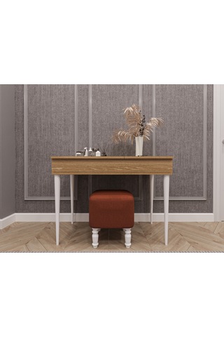Lüks Aynalı Makyaj Masası %100 Mdf Takı Aksesuar Oda Düzenleyici Organizer Mam01 Sonoma