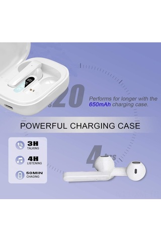 Ximistore9 Bluetooth 5.3 Kulak İçi Kulaklıklar, Gürültü Engelleme, Hi-fi Stereo Ses, Ipx7 Su Geçirmez, Akıllı Dokunmatik Kontrol, Spor İçin Uygun