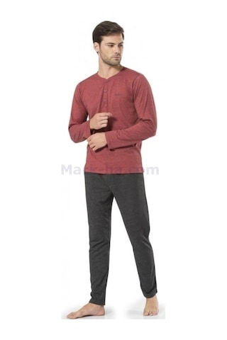 Pierre Cardin 5345 Yazlık Uzun Kol Erkek Pijama Çeyizlik Kutulu