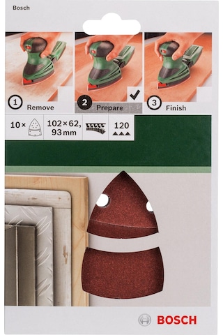 Bosch 102 X 62/93 Mm 120 Kum Multi Üçgen Zımpara Kağıdı 2609256a64