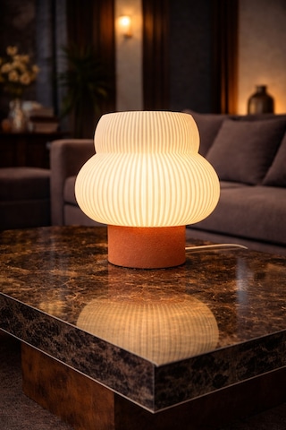 Bumble Model - Led Abajur - Masa Lambası - Usb 5v İle Çalışır - Slim Led Aydınlatması Dahildir - Dekoratif Lamba - Renk Seçenekli Çok Renkli