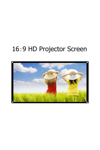 Suofeng 120 İnç 16:9 Elastan Kumaş Projeksiyon Ekranı - Katlanabilir, Taşınabilir Ve Kolay Kurulum
