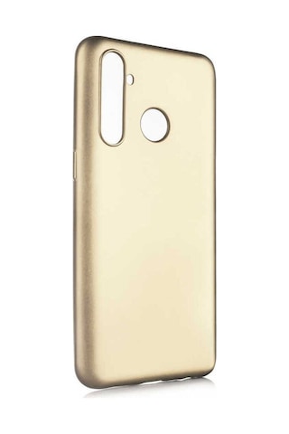 Realme 5 Pro Kılıf Zore Premier Silikon Kapak Gold