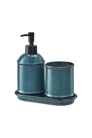 Ikea Tvålsjön Banyo Seti, Mavi, 3 Parça