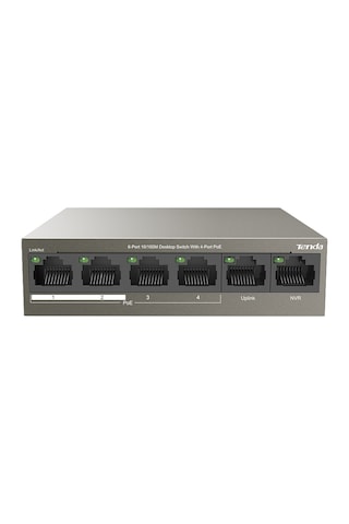 Tenda TEF1106P-4-63W 6 Port 10/100 Mbps 2 Up Link 4 Port Poe Switch