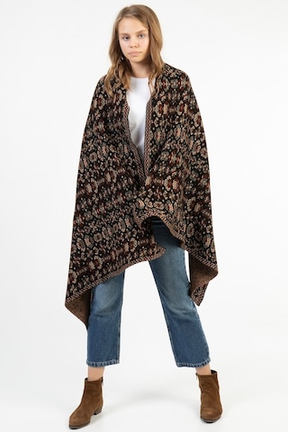 Uludağ Triko Kadın Çiçekli Kilim Desen Şal (500112967)