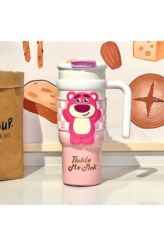 Buz Bardağı 316 Paslanmazçelik Büyük Kapasiteli Sıyalıtım Pipeti Pembe