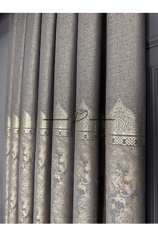 Fon Perde Pano Fonluk Nilo Desen - Kahve