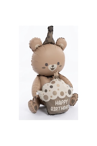 Davajdarit' Folyo Kaplama Kalp Desenli 3d Renkli Balon 66cm 305503781 GRİ