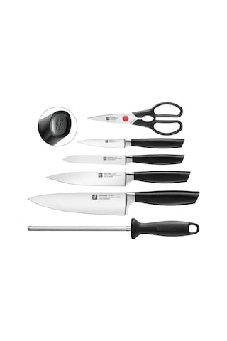 ZWILLING ALL * STAR BLOK BIÇAK SETİ | SİYAH | 7-PARÇA Siyah
