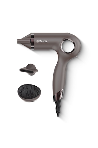 Bester Hd8002 1800 Watt Bldc Saç Kurutma Makinesi Akıllı Isı Döngüsü, Negatif İyon, Manyetik Başlık