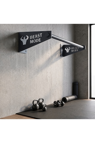 Barfiks Demiri - Barfiks Barı - Barfiks Çubuğu - Antrasit Gri Beast Mode