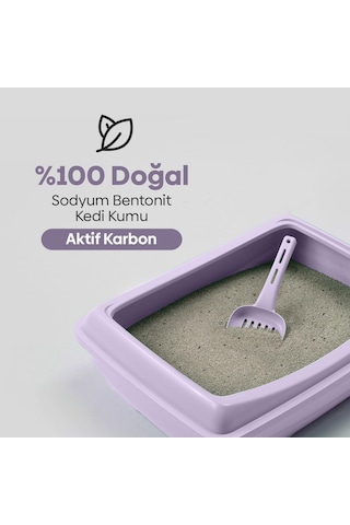 Aktif Karbonlu Topaklanan Kedi Kumu 10kg