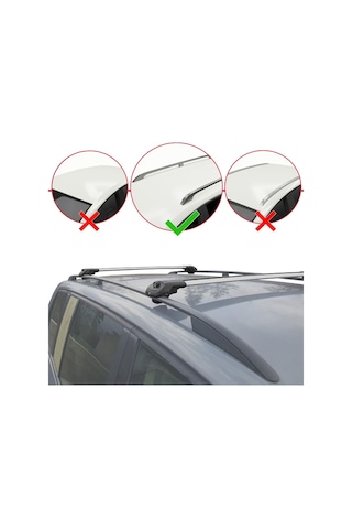 Holden Frontera Sport 1999-2004 Arası Ile Uyumlu Ace-1 Ara Atkı Tavan Barı Gri