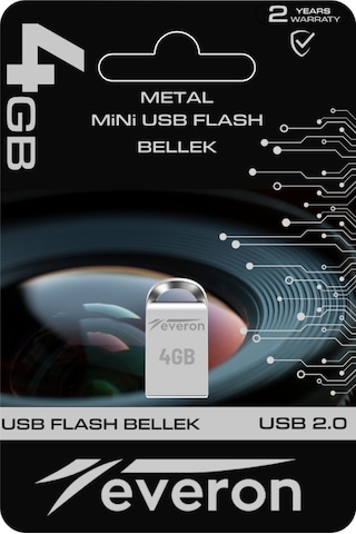 Everon 4gb Metal Usb Mini Flash Bellek