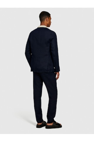 Sisley %100 Keten Astarsız Rahat Kalıp Ceket Erkek Lacivert Ceket - 324p2aghsw01q