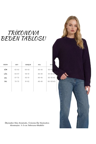 Trikonova Oversize Triko Kazak Mor