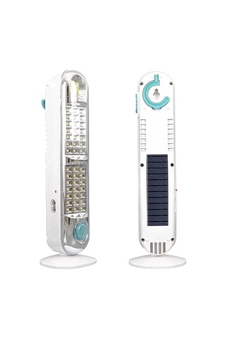 42 Ledli Solar Şarjlı Işıldak, Güneş Panelli, Taşınabilir, Askı Aparatlı, Beyaz Çok Renkli