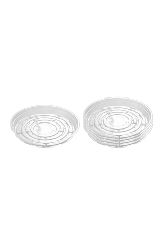 8 İnç-bitki Tabağı 5 Paket Bitki Tepsisi, Bitki Tabakları Damlama Tepsileri, Kapalı Saksılar İçin Mükemmel