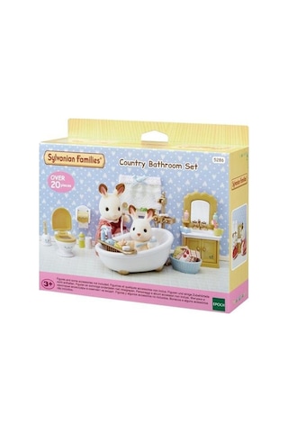 5286 Sylvanian Families, Banyo Seti, 20 Parça ,+3 Yaş, Figürler Ayrı Satılır.
