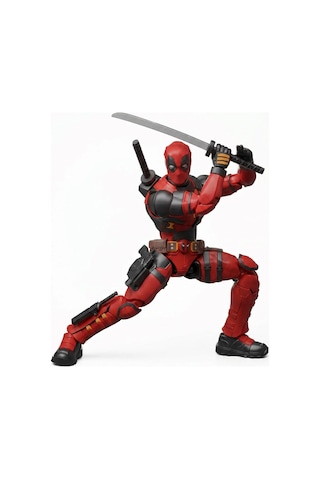 Deadpool And Wolverine Deadpool Figür Yapım Seti - 90 Parça 13.4 Cm Lisanslı Marvel Aksiyon Figürü