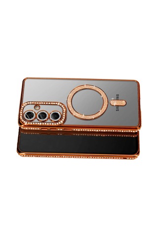 Joko Samsung Uyumlu Galaxy S26 Joke Simli Magneticsafe Kılıf - Turuncu Diğer