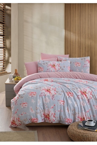 Mystory Home  Lastikli Çarşaflı Tek Kişilik Nevresim Takımı Rose
