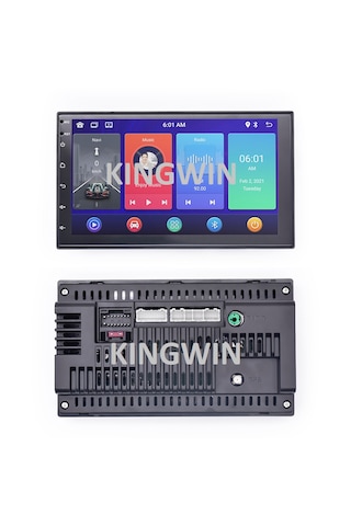 7 İnç Double Din 2 Din Android Carplay 4 Gb Ram 64 Gb Hafıza Multimedya Arka Kamera 7"