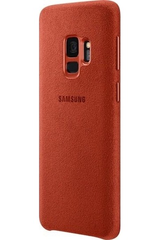 Galaxy S9 İle Uyumlu Alcantara Kılıf Red Ef-xg960aregww