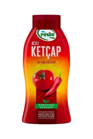 Pınar Ketçap 600 Gr Acili X 2 Adet