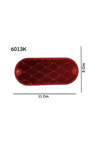Kırmızı Vidalı & Yapıştırma  Oval Reflektör Made In Usa