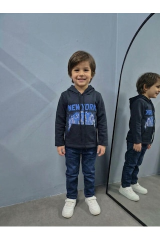 Güneş Kids Çocuk Sweatshirt Koyu Lacivert