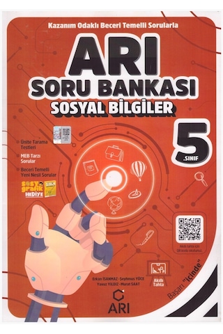 Arı Yayınları 5. Sınıf Sosyal Bilgiler Soru Bankası 2024