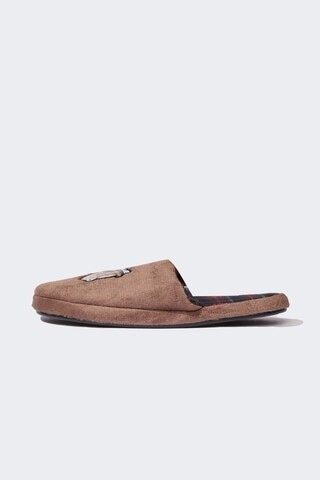 DeFacto Erkek Düz Taban Slip On Terlik D3083AX24WNBN290 Kahve