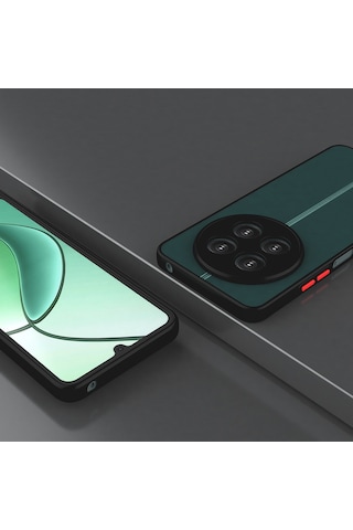 Goocamp Realme 12 Plus Kılıf Hux Kapak - Siyah Siyah