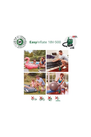 Bosch Easyınflate 18v-500 2.0 Ah Tek Akülü Hacimli Hava Pompası