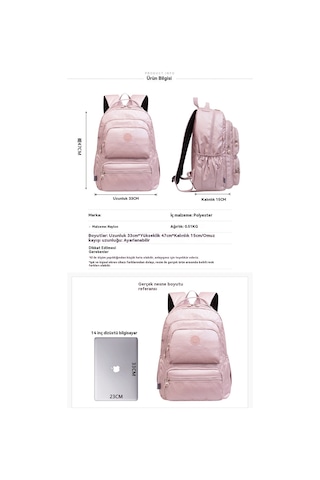 Kadın Seyahat Çantası Büyük Kapasiteli Öğrenci Omuz Çantası Büyük Dağcılık Çantası Gri