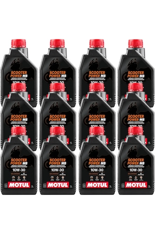 Motul Scooter Power 10w-30 Mb Motosiklet Yağı 1 Litre 12 Adet