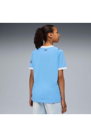 5.11 Puma Unisex Çocuk Mcfc Home Jersey Replica Jr Forma Team Light Blue-puma White 9-10 Yaş 077