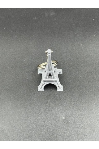 Eyfel Kulesi Modeli Anahtarlık - Paris Eyfel Kulesi Gri