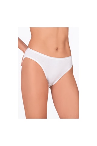 Özkan Underwear Pamuklu Likralı Süprem Slip Külot K6120 Beyaz
