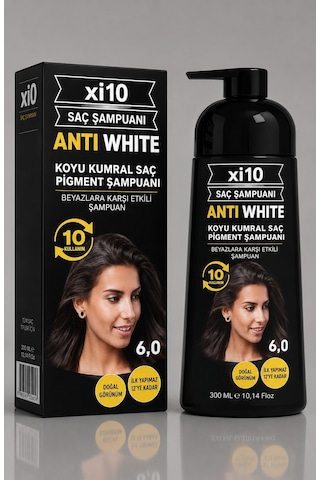 Xi10 Beyaz Kapatıcı Şampuan 6.0 Koyu Kumral 300 ML Xi10 Beyaz Kapatıcı Şampuan 6.0 Koyu Kumral 300 ML