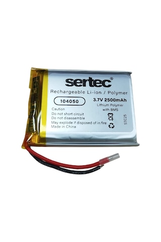 104050 3.7v 2500mah Li-polymer Pil Devreli/1.5a 104050 3.7v 2500mah Li-polymer Pil Devreli/1.5a