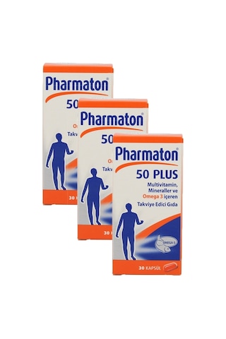 Pharmaton 50 Plus 30 Kapsül 3 Adet