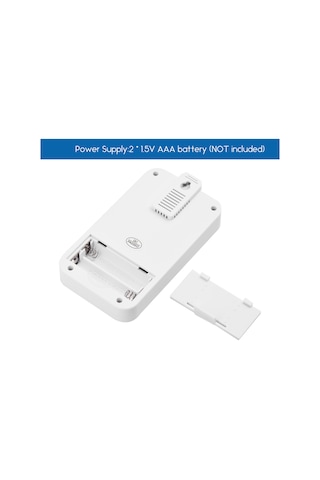 Wezone Akıllı Sıcaklık Kontrollü Zamanlayıcı Prizi, Işıklı Ekran, 230v 16a Avrupa Standartı, Pc Malzeme, 433.92 Mhz, Pil Yok