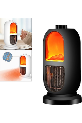Suntek Mini Kişisel Masaüstü Elektrikli Isıtıcı İç Siyah