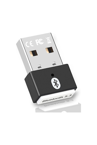 Plentiful Plentiful Bluetooth Adaptör 5.3 Usb Bluetooth Dongle Kablosuz Masaüstü Laptop Pc Tak/çalıştır Windows 11/10/8.1/7 İle Uyumlu