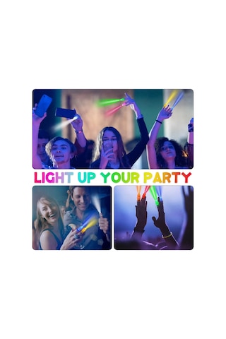 Led Işıklı Renkli Püsküllü Parmak Işığı 4 Renk 4 Adet Diğer